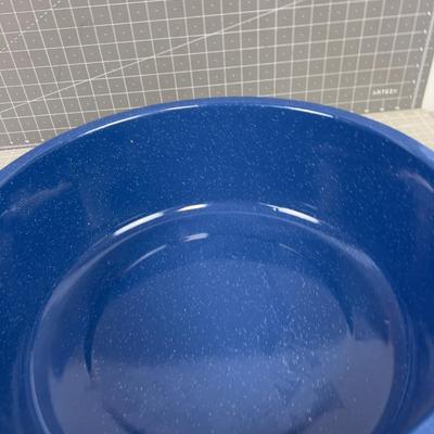 Blue Enamel Wash Basins 
