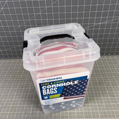 NEW Corn Hole Bags Stars and Stripes 