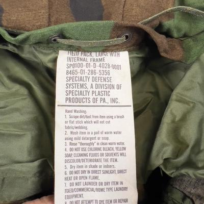 Large Field Pack with Woodland Camo Color 