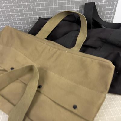 2 Military Style Duffle Bag Suit Cases LIKE NEW - Black & Olive