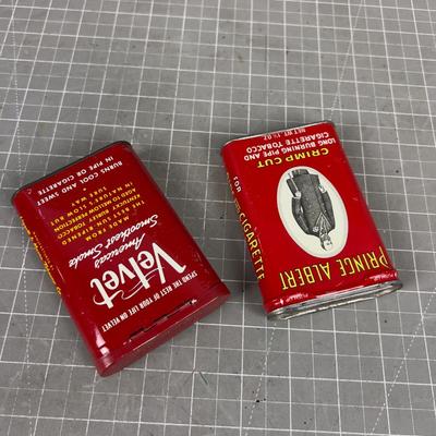 2 Tabacco Tins