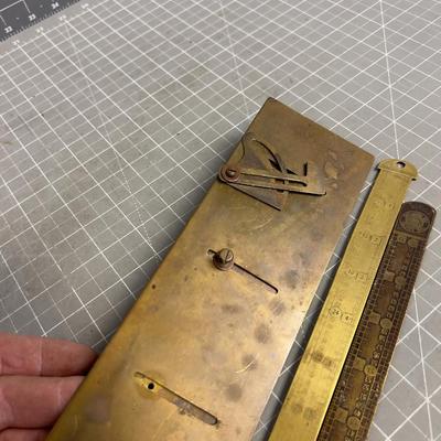 Antique Brass Rulers 