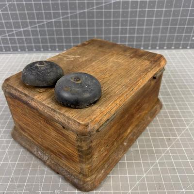 Telephone Ringer CRANK Wood Box