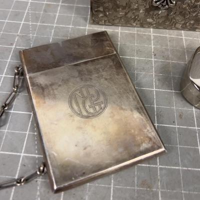 Silver Colored Boxes: Cigarette, Jewelry, Antique 