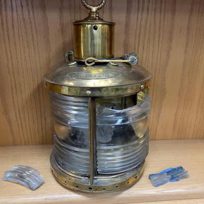 Antique Ships Light with A Broken Lense