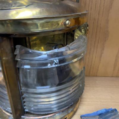 Antique Ships Light with A Broken Lense