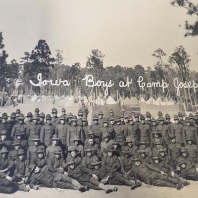 (4) Awesome  Photo's from CAMP DODGE IOWA(3)  And  Iowa Florida (1) WW1 Era 