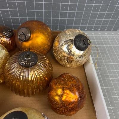 Gold and Copper, Orangish! Bulbs. 