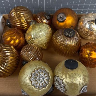 Gold and Copper, Orangish! Bulbs. 