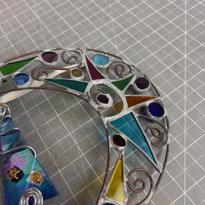 3 Leaded Glass Ornaments