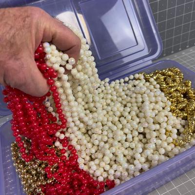 Small Tub of BEADED Garland for the Tree