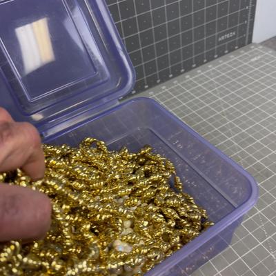 Small Tub of BEADED Garland for the Tree