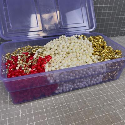Small Tub of BEADED Garland for the Tree