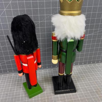 2 Wooden Nutcrackers 