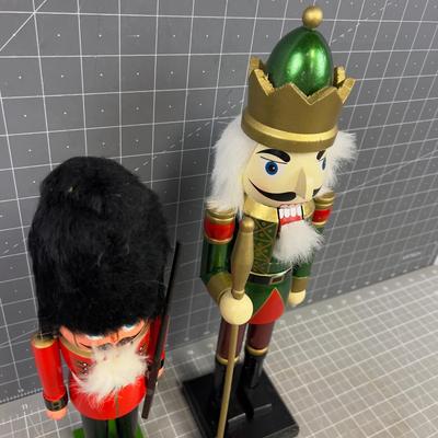 2 Wooden Nutcrackers 