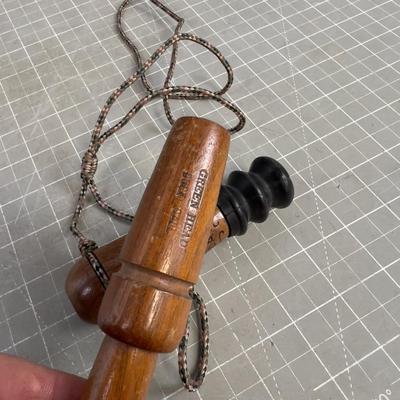 Vintage WOOD Duck CALLS Green Head and Squirrel 