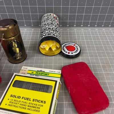 Hand Warmer, Emergency Candles, Candle Lantern 