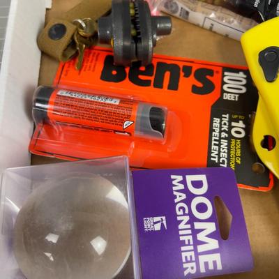 Tray Full of Out Door Items