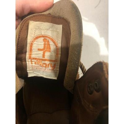 VTG Men's Edmund Hillary Brown Leather Hiking Mountaineering Boots Sz 10
