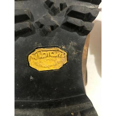 VTG Men's Edmund Hillary Brown Leather Hiking Mountaineering Boots Sz 10