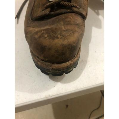 VTG Men's Edmund Hillary Brown Leather Hiking Mountaineering Boots Sz 10