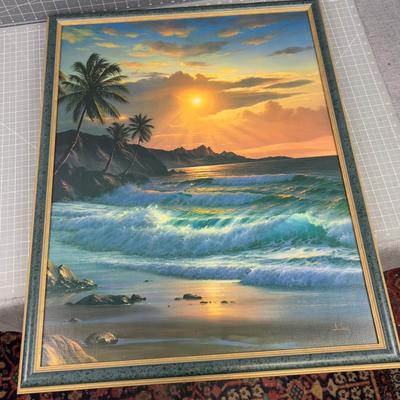 Print On Canvas Tropical Sun Set