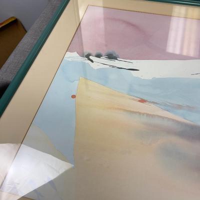 PAIR of Post Modern Abstract Paintings UNTITLED