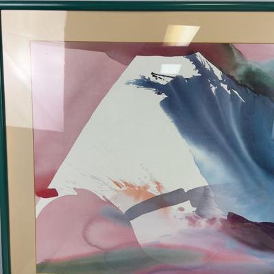 PAIR of Post Modern Abstract Paintings UNTITLED