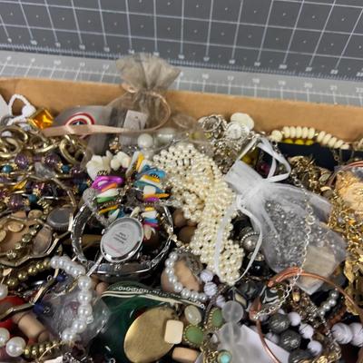 Tray of Costume Jewelry