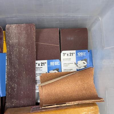 Belts and Orbital Sanding Pads etc.