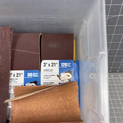 Belts and Orbital Sanding Pads etc.