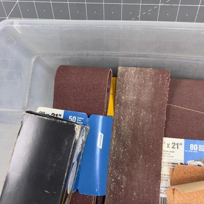 Belts and Orbital Sanding Pads etc.