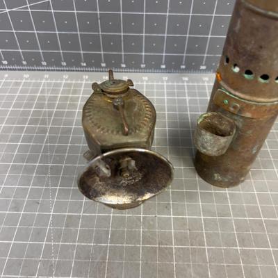 Miners LAMPS, Old Antique Brass