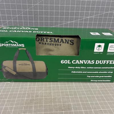 60 Liter DUFFEL Bag, NEW in the BOX 