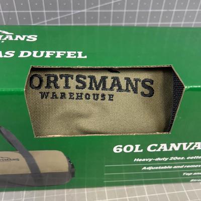 60 Liter DUFFEL Bag, NEW in the BOX 