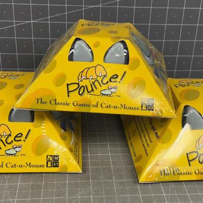3 NEW POUCE GAMES, SEALED. 
