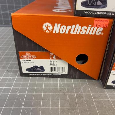 3 Pair of NORTHSIDE Slipper KIDS! Size 2, 4,  5 