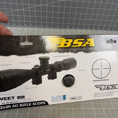 BSA Riffle Scope NEW on the Card