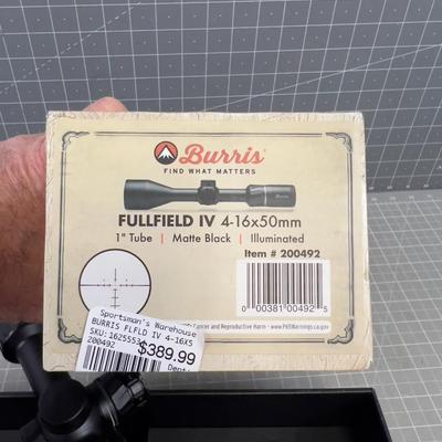 BURRIS 4-16X50 Illuminated