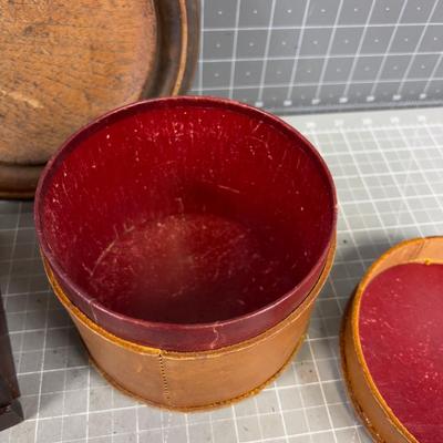 Leather & Wood Boxes COOL!!!! 