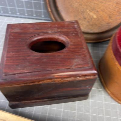 Leather & Wood Boxes COOL!!!! 