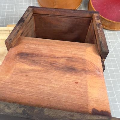 Leather & Wood Boxes COOL!!!! 