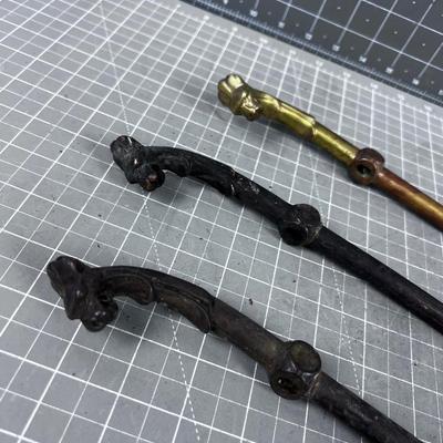 3 Brass Griffin Head Legs 