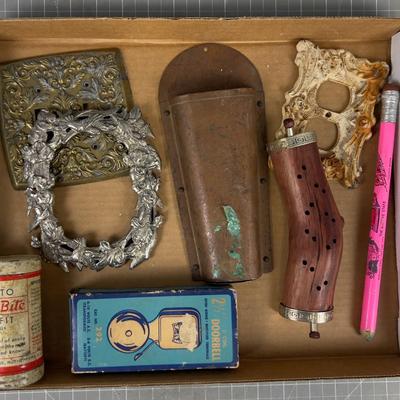 Tray of Misc.; Pencil, Plug Covers, Do Das