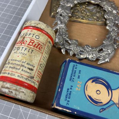 Tray of Misc.; Pencil, Plug Covers, Do Das