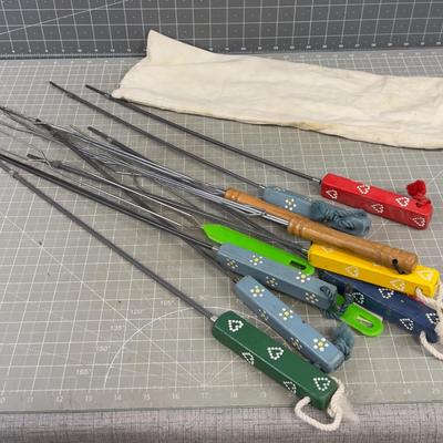 Weiner Cooking Sticks "CHESTNUTS ROASTING ON AN OPEN FIRE"