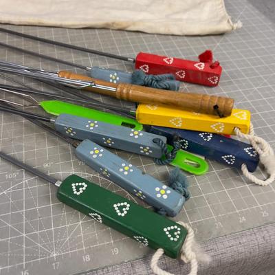 Weiner Cooking Sticks "CHESTNUTS ROASTING ON AN OPEN FIRE"