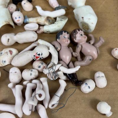 Bisque Porcelain DOLL Parts  