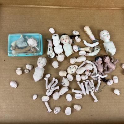 Bisque Porcelain DOLL Parts  
