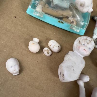 Bisque Porcelain DOLL Parts  